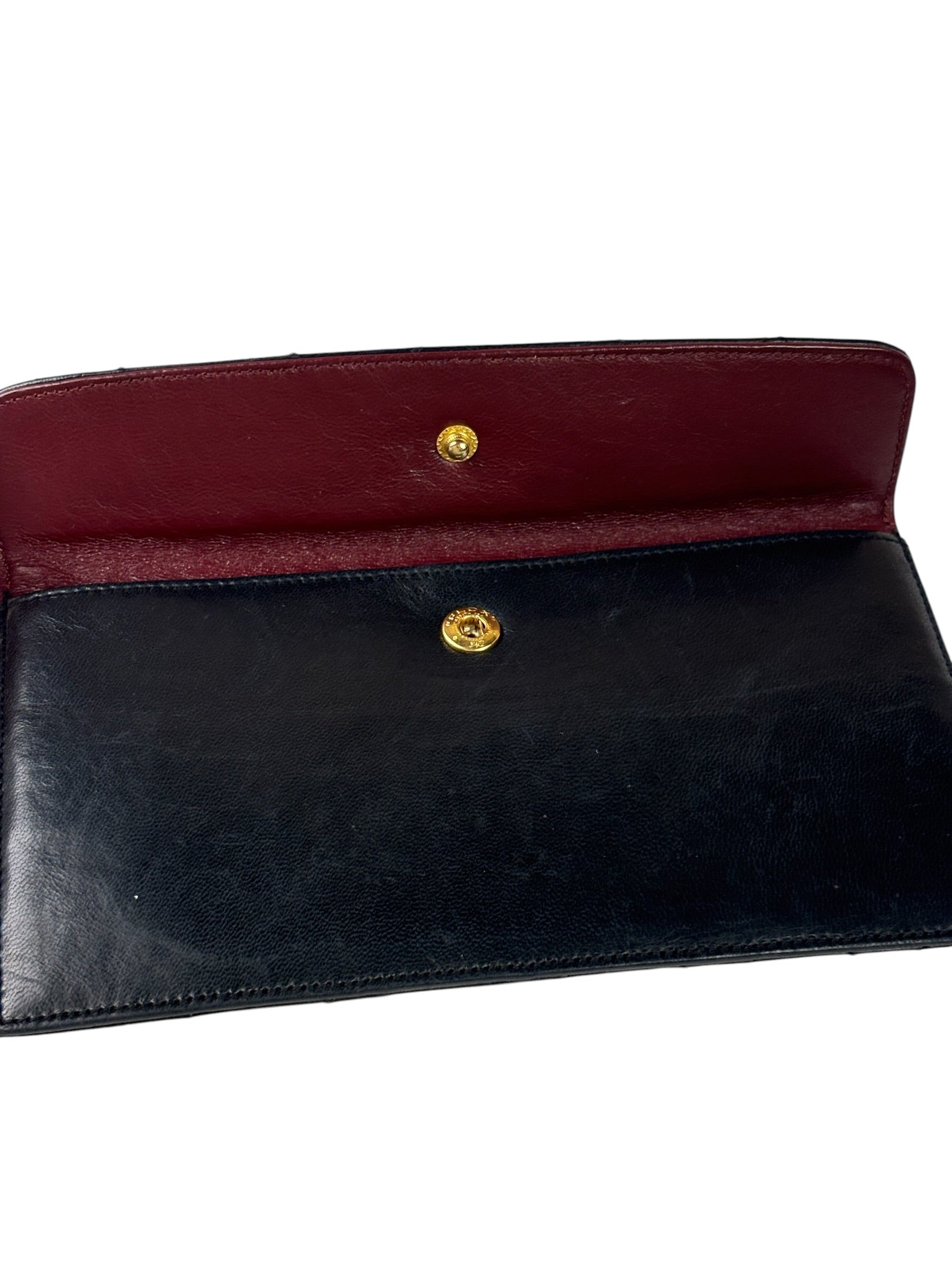 Chanel Vintage Navy Quilted Lambskin Flap Bag 1989