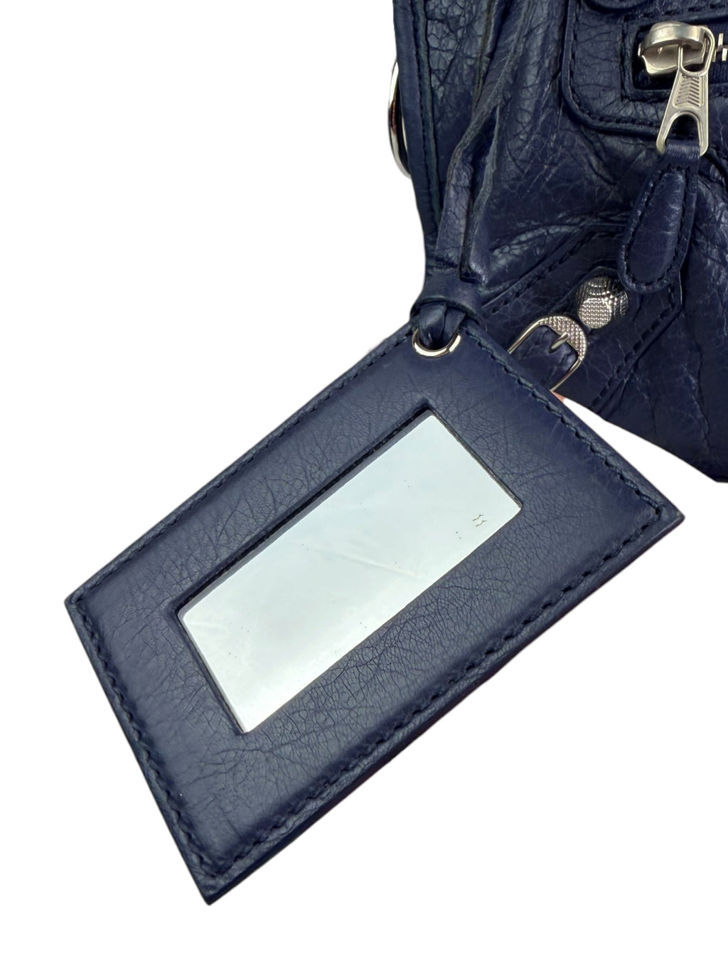 Balenciaga Navy Blue Mini City Bag