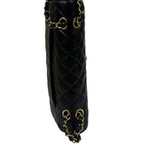 Chanel Black Quilted Caviar Double Flap Bag 2012