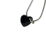 Christian Dior Dainty Sterling Silver Heart Pendant Necklace