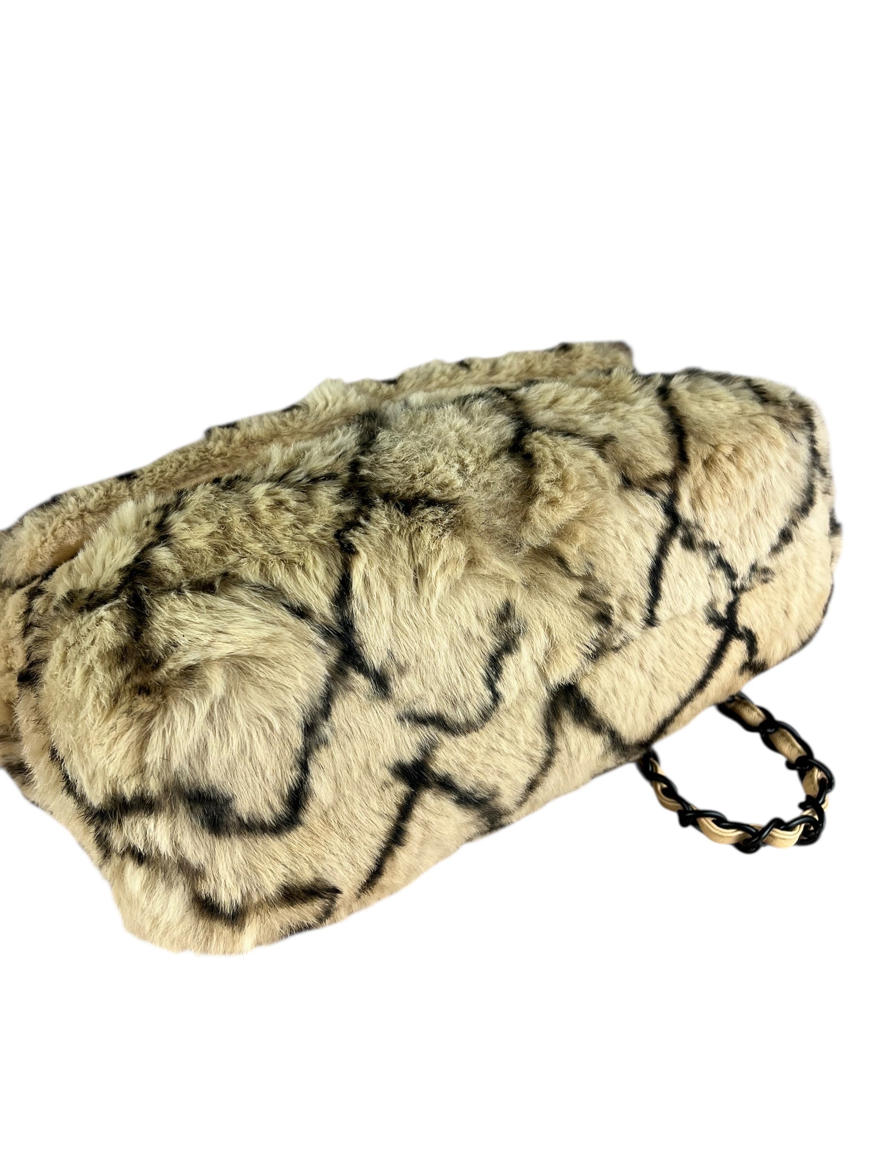 Chanel Matelasse Fur Coco Mark Chain Flap Bag '01