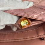 Chanel Pink Leather Small Unlimited Stitch Flap Shoulder Bag 1999
