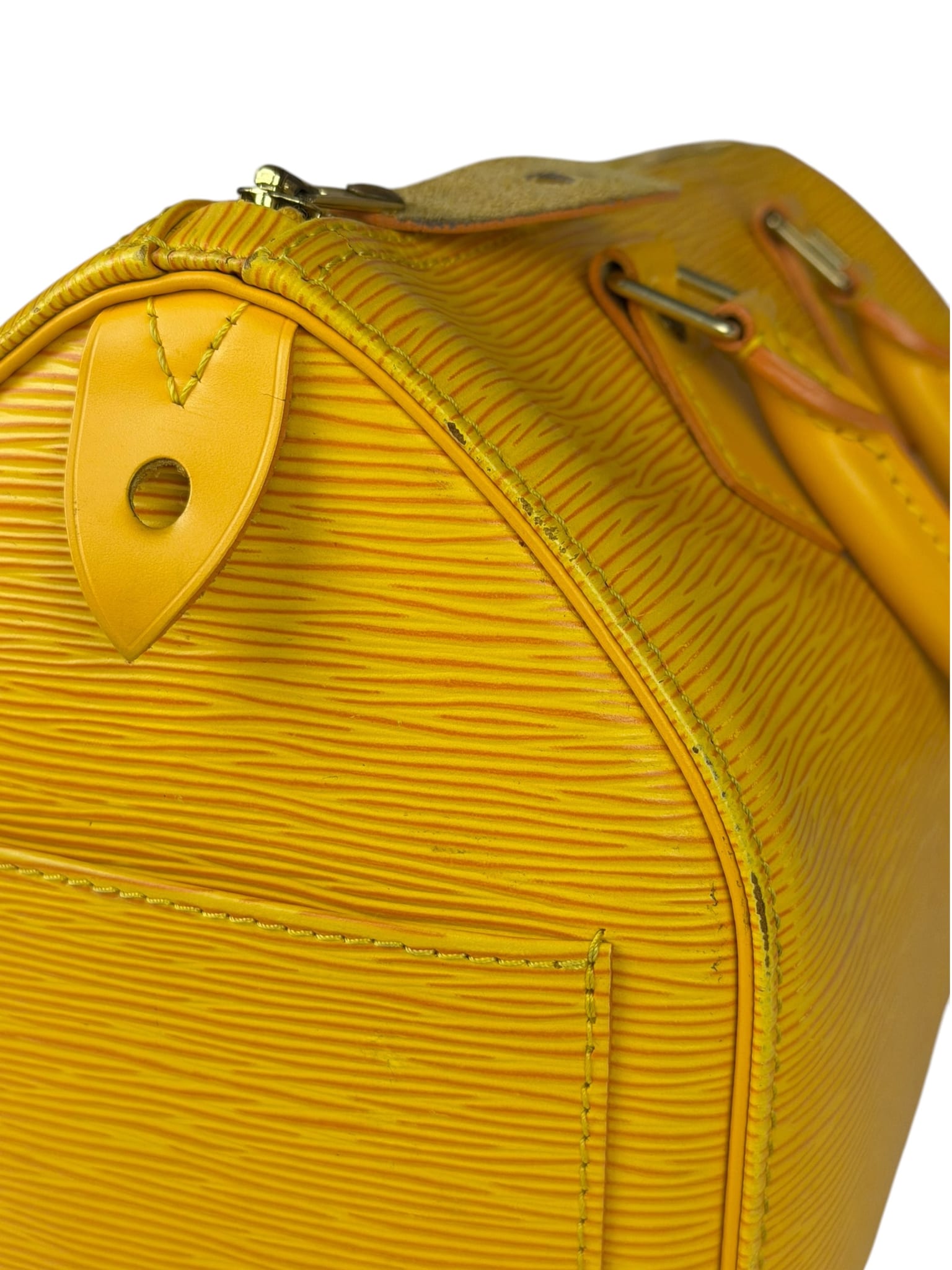 Louis Vuitton Yellow Epi Leather Speedy 25
