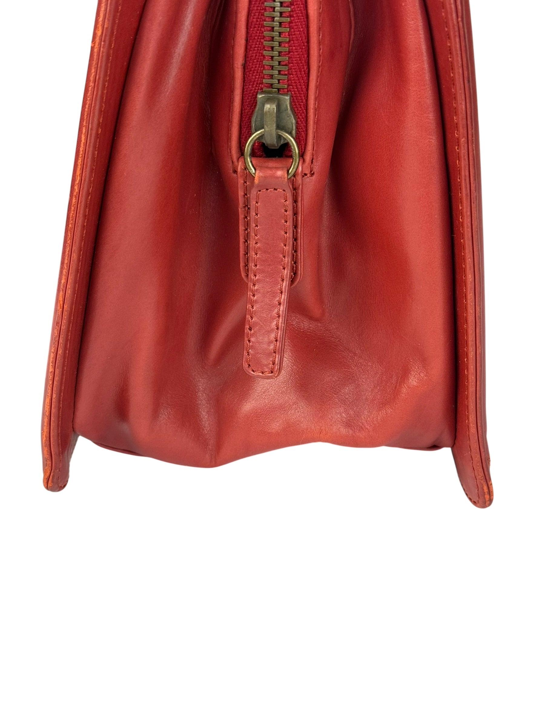 Chanel Red Leather Large Jetsetter Boy 2Way Handbag 2011