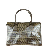 Fendi Brown PVC FF Zucchino Tote Bag