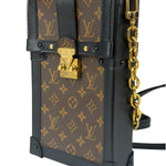 Louis Vuitton Black Monogram Vertical Trunk Pochette