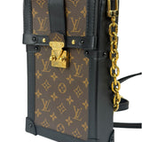 Louis Vuitton Black Monogram Vertical Trunk Pochette