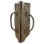 Fendi Brown PVC FF Zucchino Tote Bag