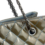 Chanel Green Quilted Patent Leather Reissue XL Tote 2011