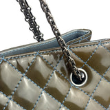 Chanel Green Quilted Patent Leather Reissue XL Tote 2011