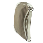 Prada Beige/Cream Leather Trim Logo Jacquard Hobo Bag