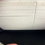 Balenciaga Grey Leather Moto Long Wallet