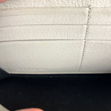 Balenciaga Grey Leather Moto Long Wallet