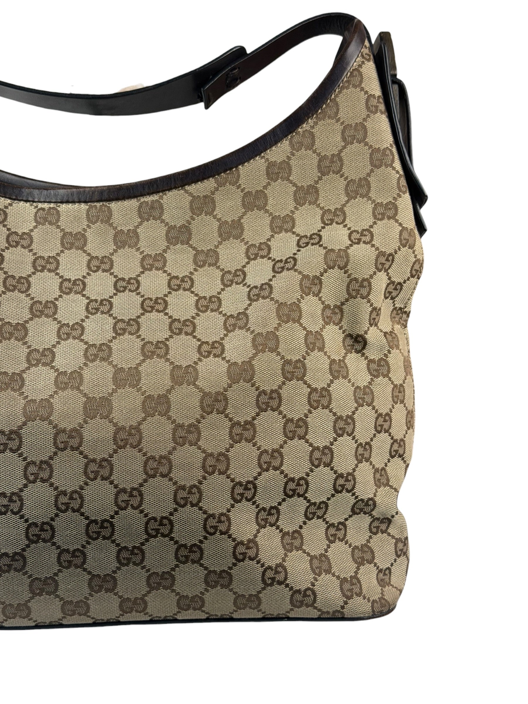 Gucci Brown GG Canvas Hobo Shoulder Bag