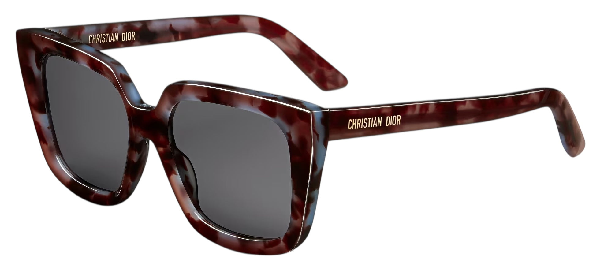 Christian Dior Amaranth Blue Tortoise Sunglasses