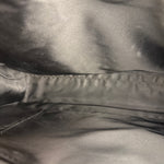 Chanel Black Leather Front Pocket Chain Tote 1998