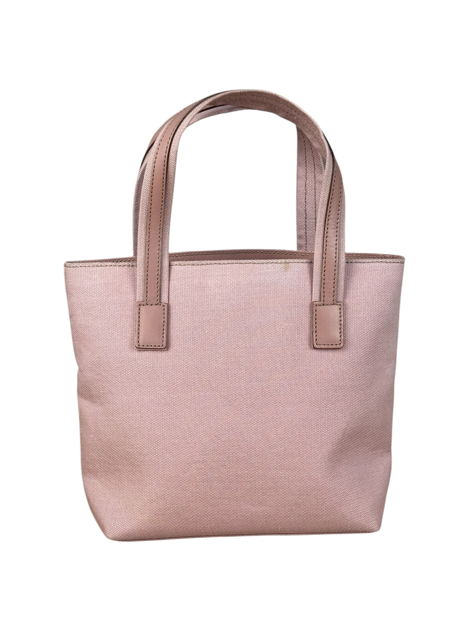 Gucci Pink Vintage Canvas Mini Tote Handbag