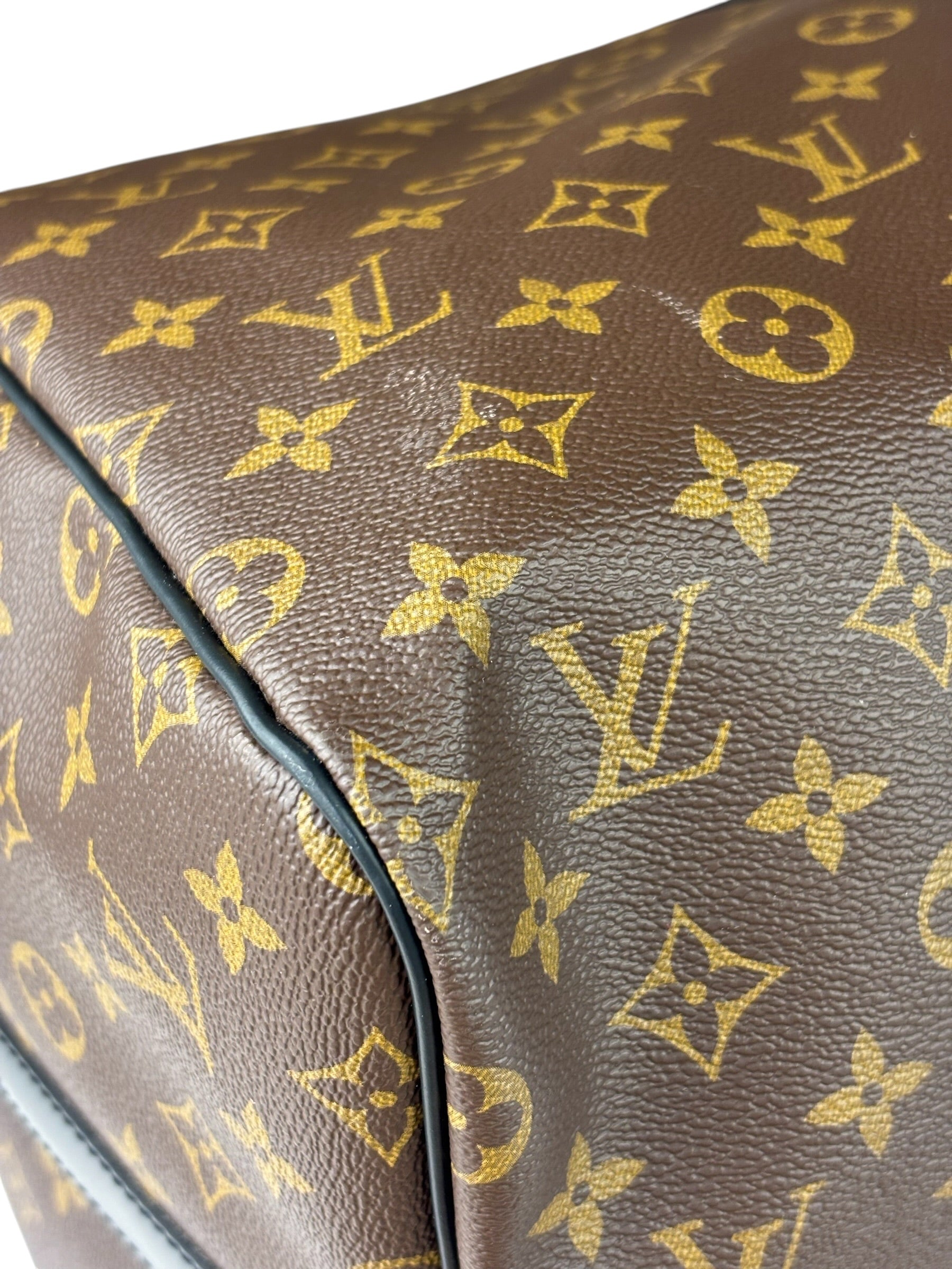 Louis Vuitton Black/Brown Monogram Keepall 55
