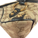 Gucci GG Canvas Web Horsebit Shoulder Bag