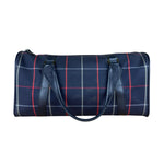 Burberry Blue Nova Check Vintage Boston Bag