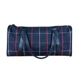 Burberry Blue Nova Check Vintage Boston Bag