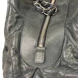 Chanel Grey Iridescent Quilted Leather Chic Bowling Shoulder Bag 2010