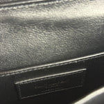 Saint Laurent Black Monogram Patent Leather Shoulder Bag