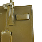 Saint Laurent Green Leather Nano Sac De Jour 2Way Tote