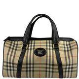 Burberry Vintage Haymarket House Small Boston Bag
