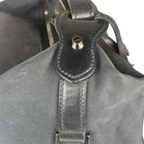 Gucci Black Leather Trim Belted Tote