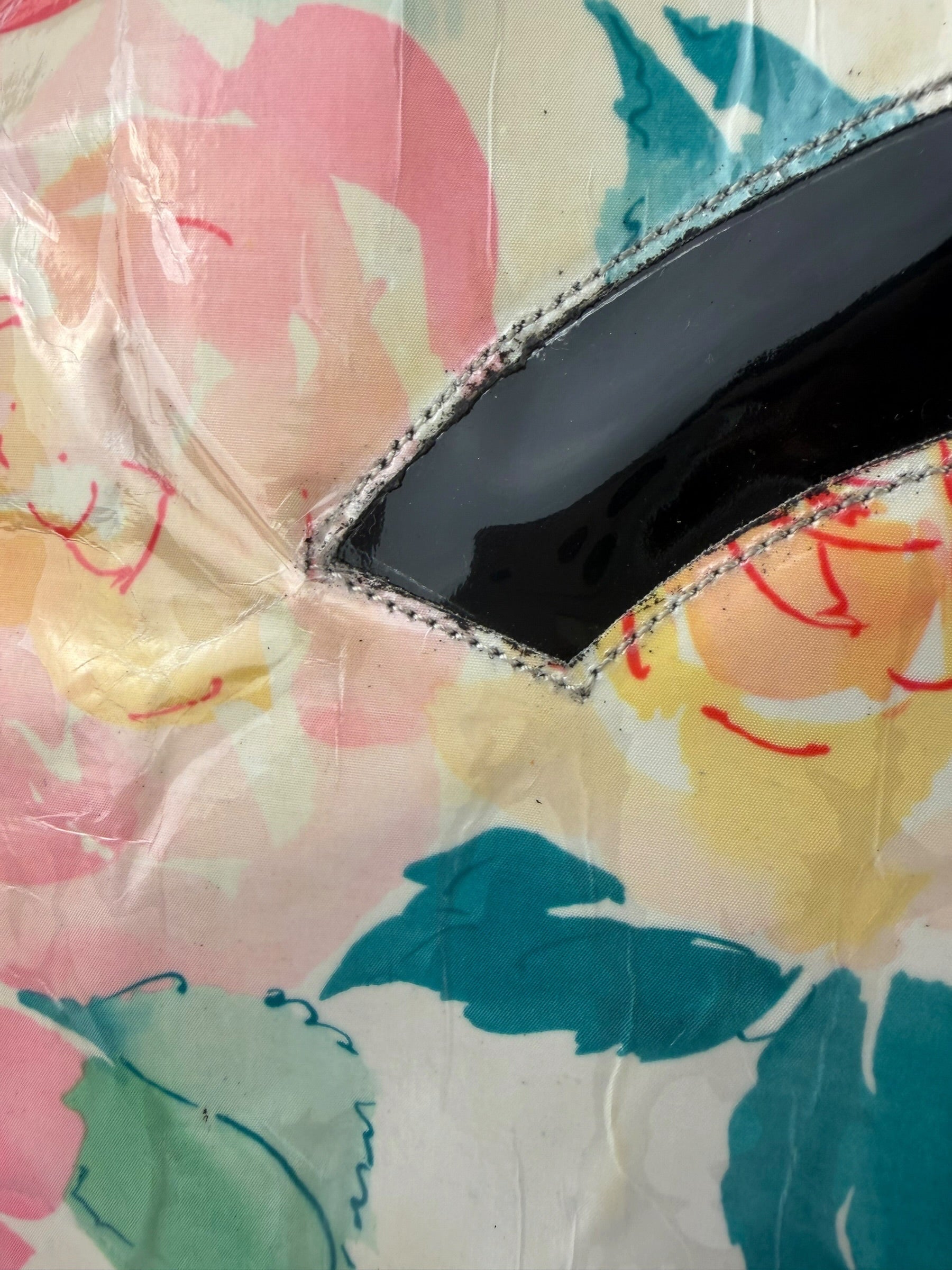 Chanel Floral Print CC Vinyl Tote 1994