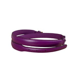 Gucci Purple Thin Leather Horsebit Belt