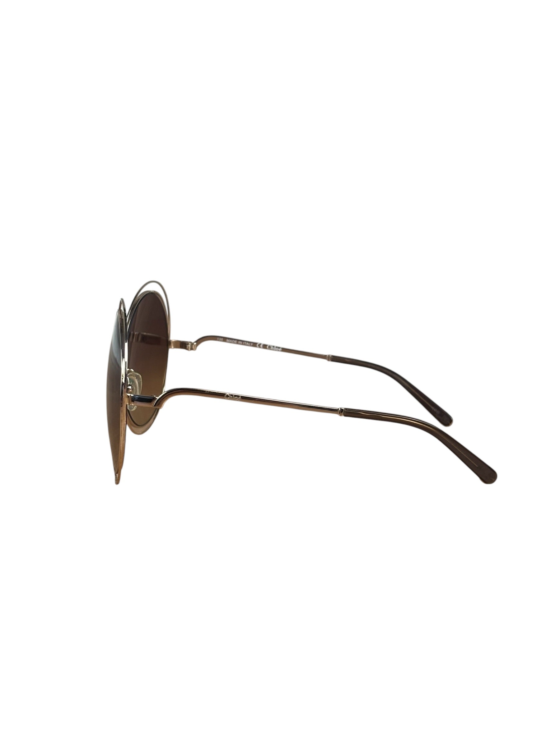 Chloe Carlina Oversized Round Sunglasses Rx