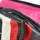 Balenciaga Multi-Color Vertical Stripe Bazar Shopper Two-Way Bag