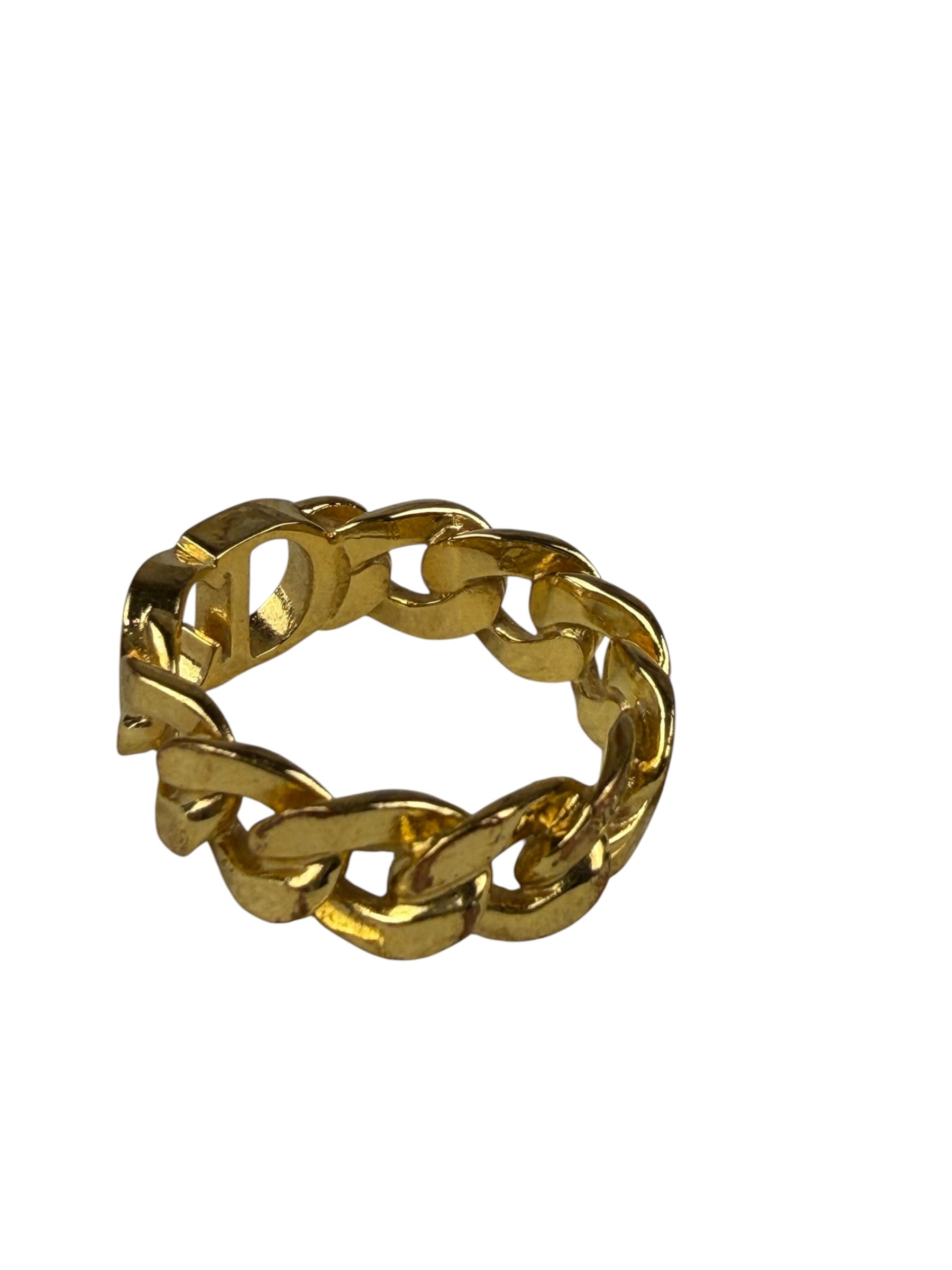 Christian Dior Gold Tone Star Charm & Ring