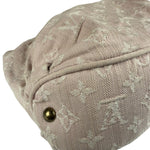 Louis Vuitton Vintage Rose Pink Monogram Denim Slightly Hobo Bag