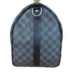 Louis Vuitton Canvas Damier Graphite Keepall Bandouliere Hand Bag