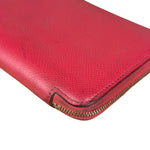 Hermes Pink Epsom Leather Silk'In Long Wallet