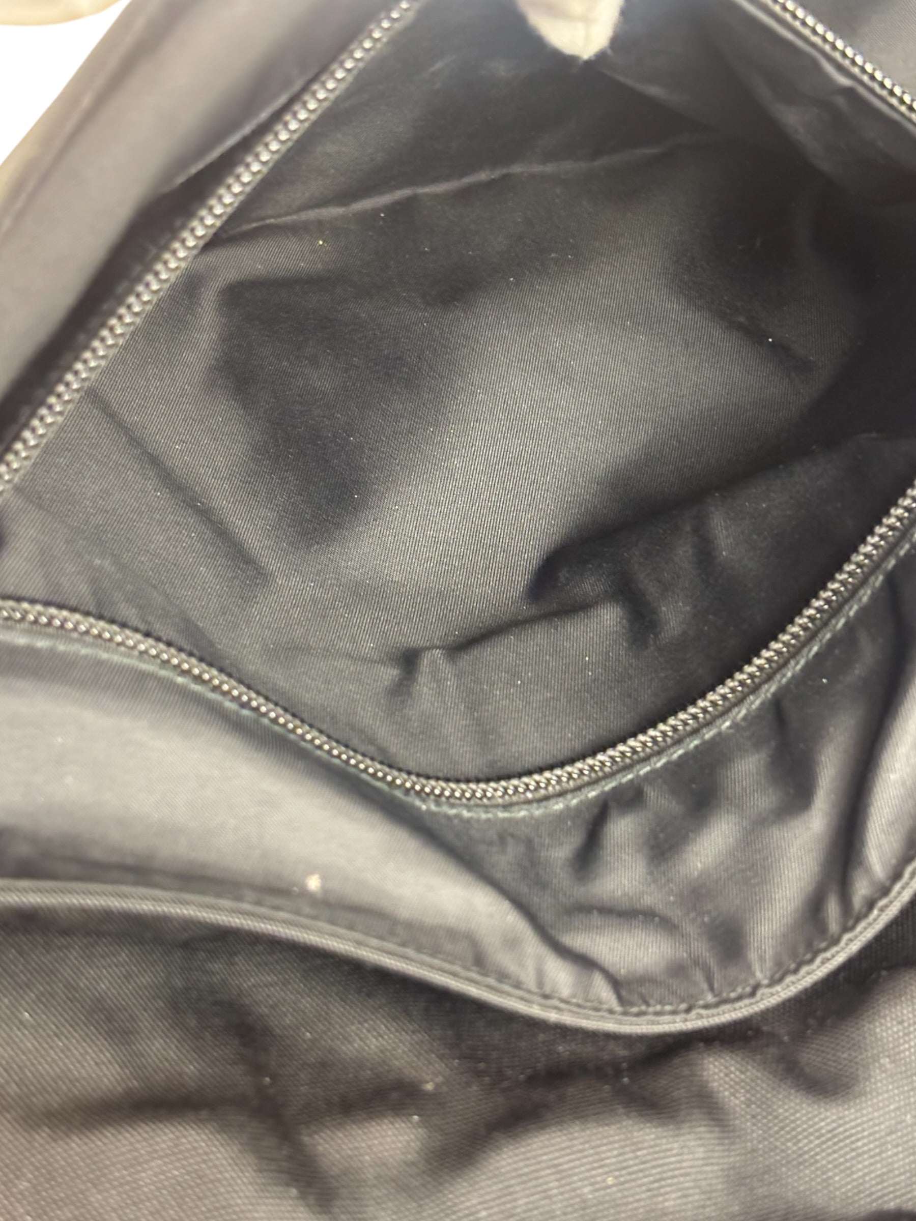 Gucci Black Canvas Flap Messenger Bag