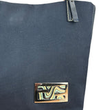 Fendi FF Wave Canvas Shoulder Tote