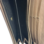 Bottega Veneta Grey Leather Intrecciato Flap Wallet