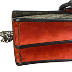 Gucci Red/Beige Dionysus GG Supreme Shoulder Bag