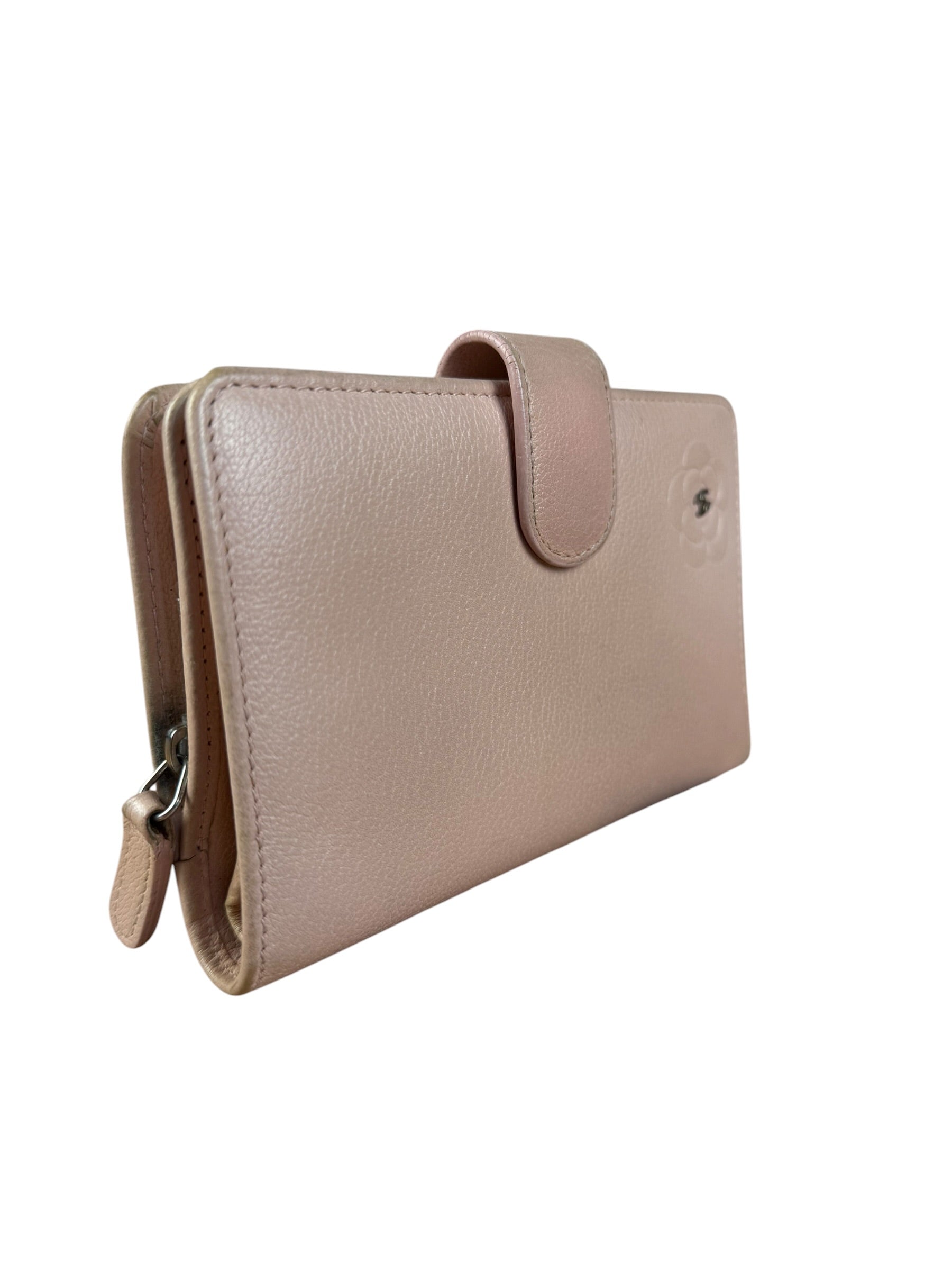 Chanel Light Pink Flower CC Snap Wallet 2011
