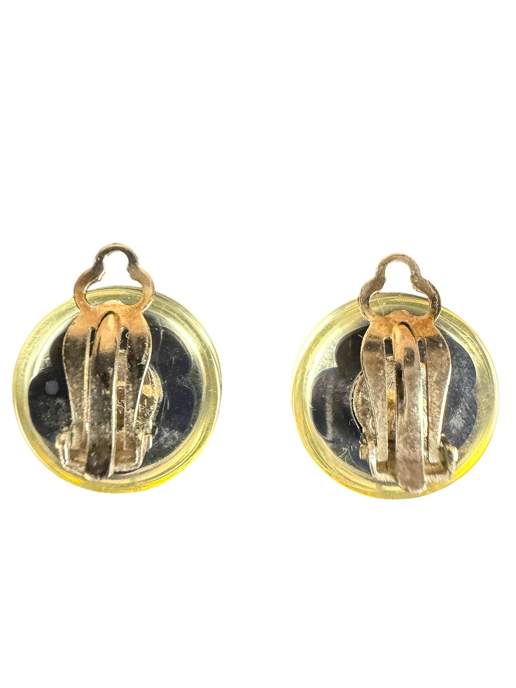 Chanel Spring Clear Resin Ball Clip-On Earrings 04S 2004