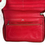 Hermes Rouge Epsom Leather Vintage Organizer Wallet