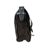 John Varvatos Suede Messenger Bag