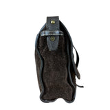 John Varvatos Suede Messenger Bag