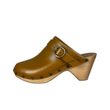 Isabel Marant Camel Brown Marant Titya Leather Clog (Footwear)
