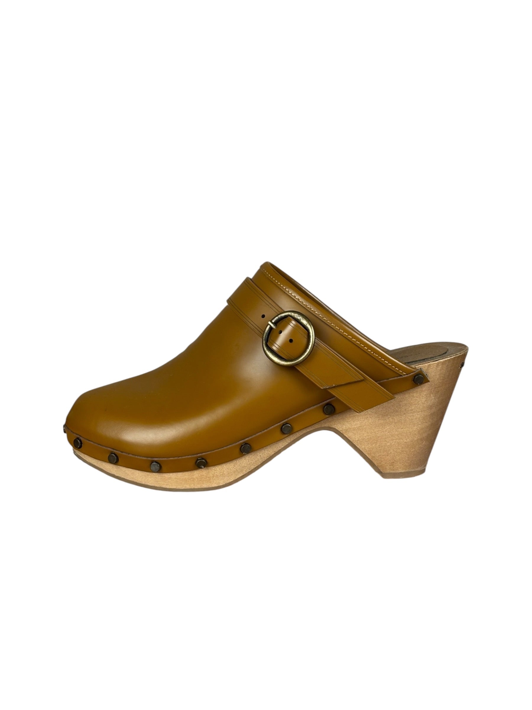 Isabel Marant Camel Brown Marant Titya Leather Clog (Footwear)