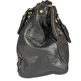Balenciaga Black Leather Giant 12 City Bag